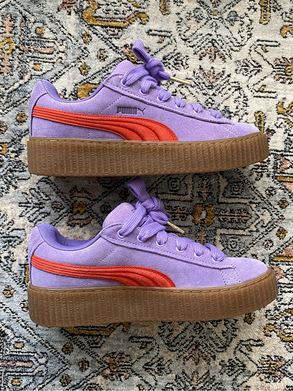 PUMA Womens Fenty X Creeper Phatty Lace Up Suede Sneakers NWOT